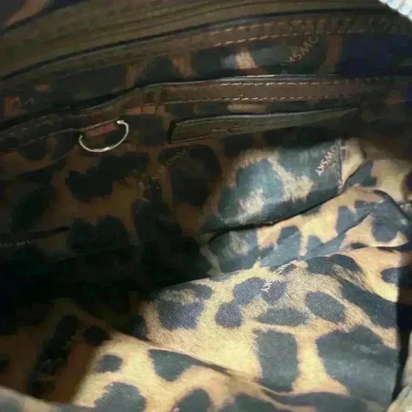 B Macowski Copper Pebble Leather Fringe Studded adjustable Crossbody Boho Bag - Picture 13 of 13